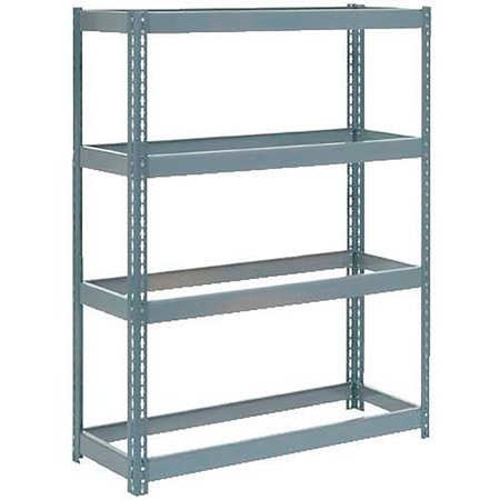 GLOBAL INDUSTRIAL Extra Heavy Duty Shelving 48W x 18D x 72H With 4 Shelves, No Deck, Gray B2297218